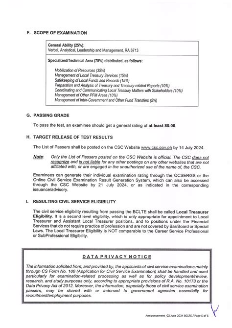 Examination Announcement No. 03 s. 2024 .